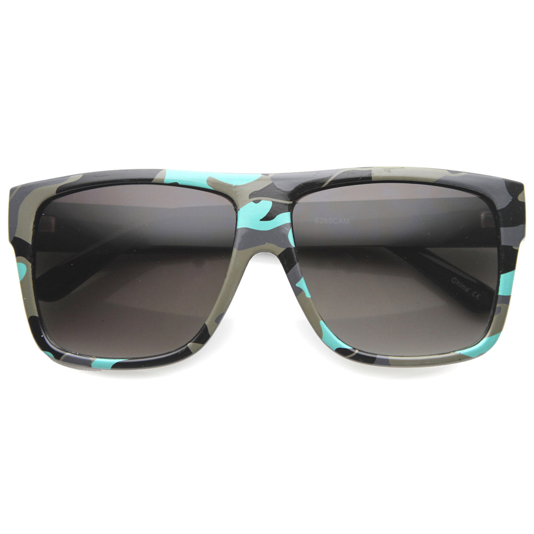 Unisex Rectangular Sunglasses With UV400 Protected Composite Lens 9926 Image 4