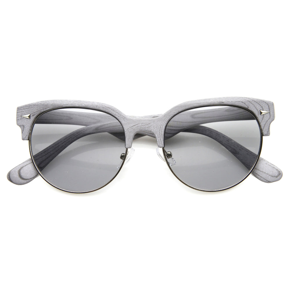 Mens Semi-Rimless Sunglasses With UV400 Protected Gradient Lens 9936 Image 2