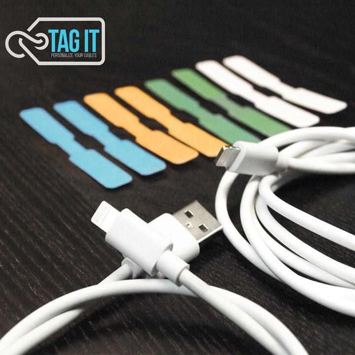 2-Pack: TagIt MFI Lightning Charging Cables + Personalized Tags Image 6
