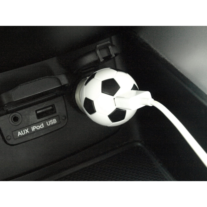 2-Piece Set: Soccer Ball Car and Wall USB Chargers Image 3