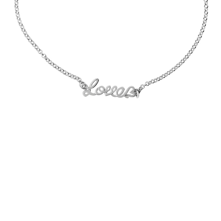 Sterling Silver Love Anklet Image 2