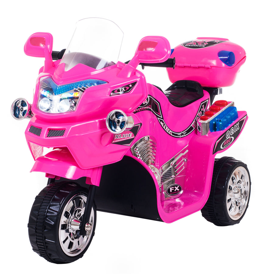 Lil Rider FX 3 Motorcycle Wheel Battery Powered Bike - Pink Ride on Toy 2-4 Yrs Toddler Image 1