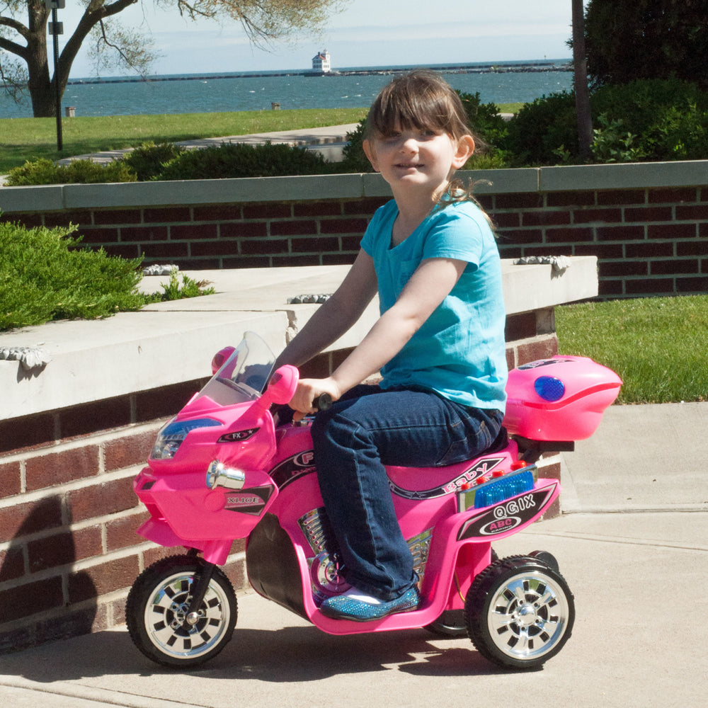 Lil Rider FX 3 Motorcycle Wheel Battery Powered Bike - Pink Ride on Toy 2-4 Yrs Toddler Image 2