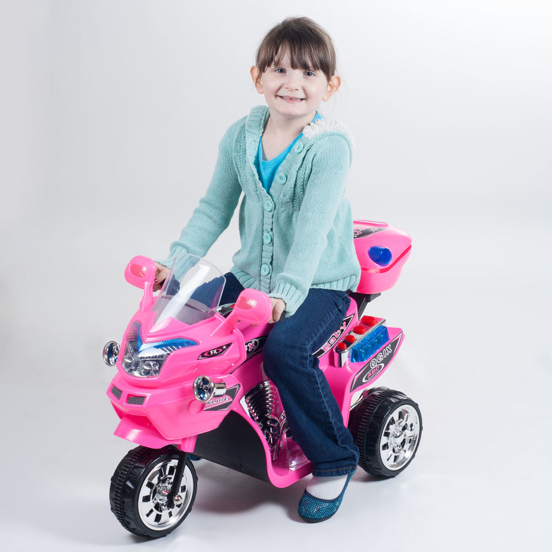 Lil Rider FX 3 Motorcycle Wheel Battery Powered Bike - Pink Ride on Toy 2-4 Yrs Toddler Image 3