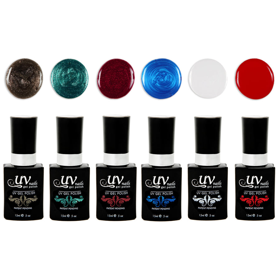 York Set of 6 UV or LED gel polish Image 1
