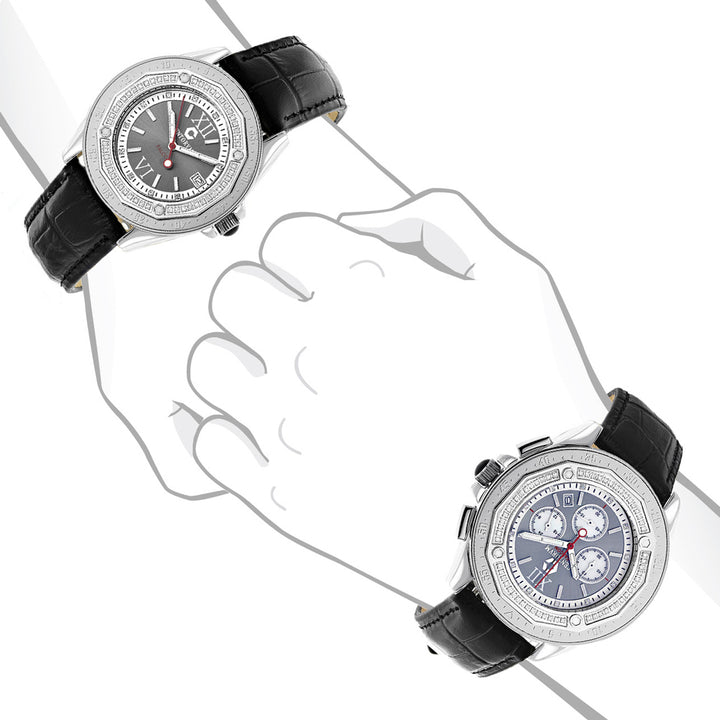 His and Hers Watches: Diamond Centorum Matching Watch Set 1.05 Image 4