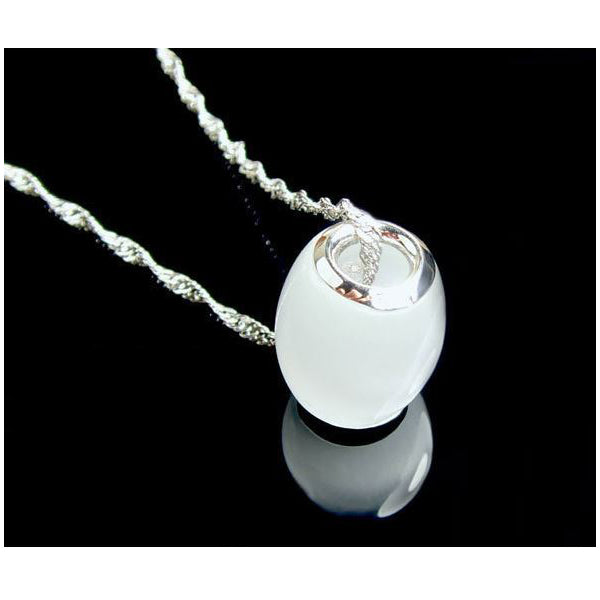 S925 Sterling Silver Moonstone Pendant Necklace For Women Image 1