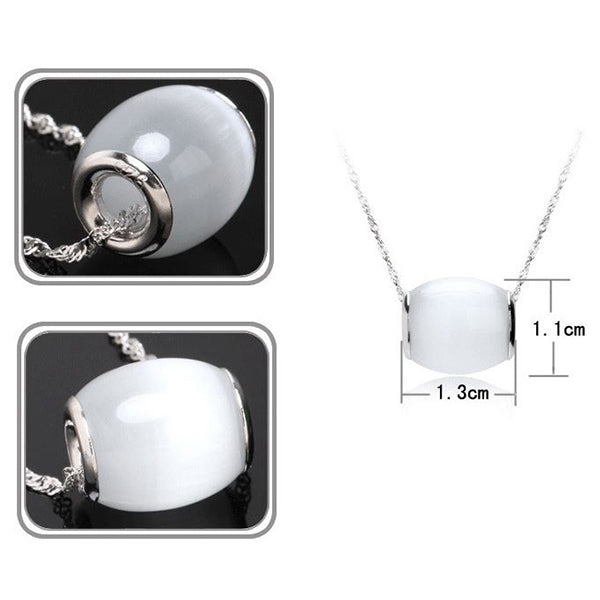 S925 Sterling Silver Moonstone Pendant Necklace For Women Image 3