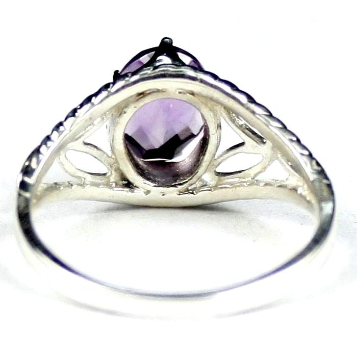 SR137 Brazilian Amethyst 925 Sterling Silver Ring Image 4