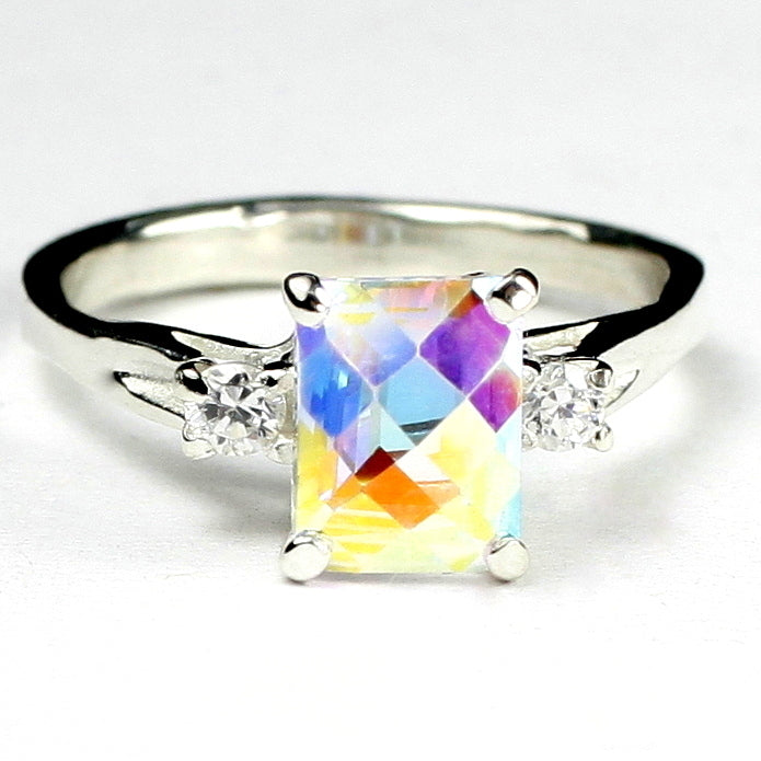 SR171 Mercury Mist Topaz 925 Sterling Silver Ring Image 1