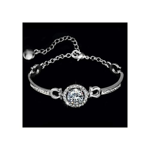 Perfect cut 3.5 ct CZ Swiss Bracelet Image 1