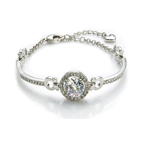 Perfect cut 3.5 ct CZ Swiss Bracelet Image 2