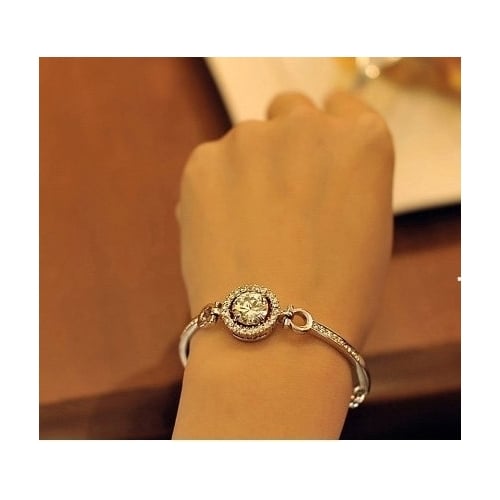 Perfect cut 3.5 ct CZ Swiss Bracelet Image 3