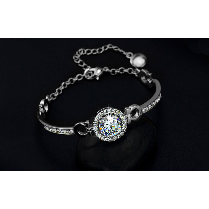 Perfect cut 3.5 ct CZ Swiss Bracelet Image 4