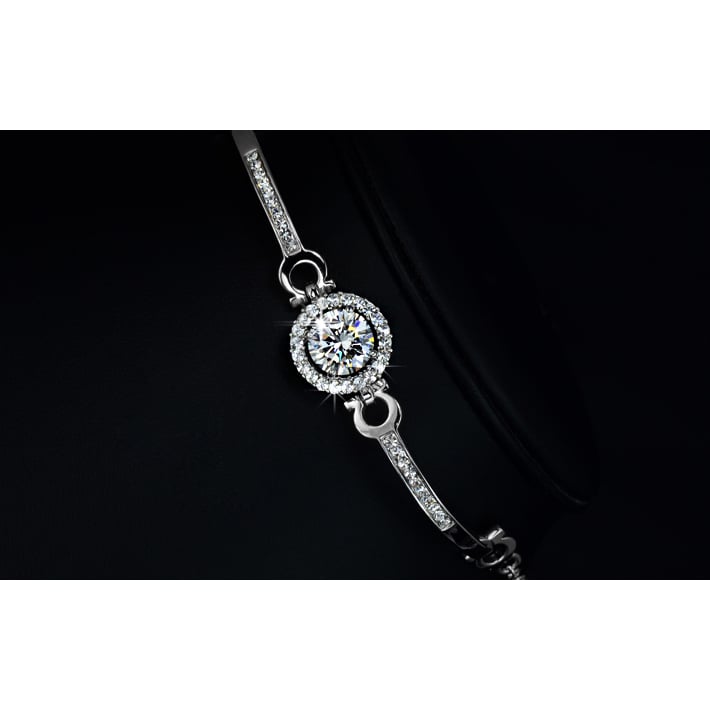 Perfect cut 3.5 ct CZ Swiss Bracelet Image 6