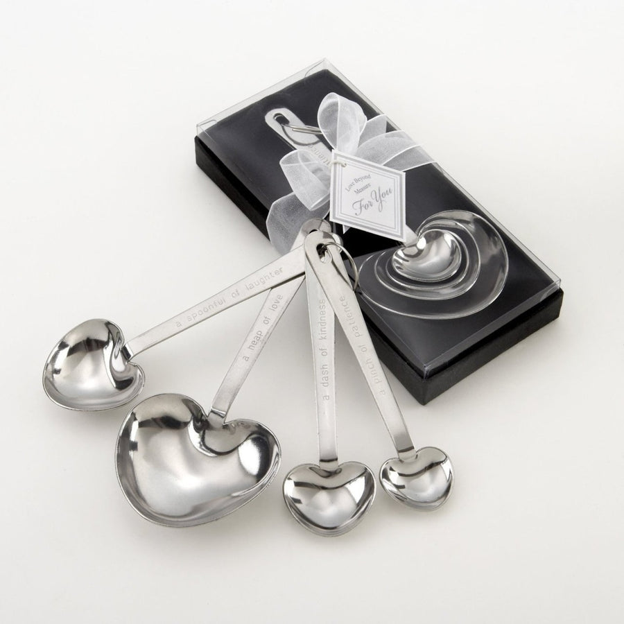 Heart Shaped Measuring Spoons in Gift Box Image 1