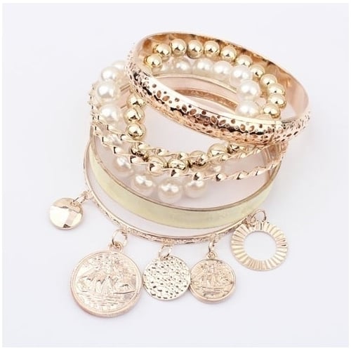 Fashion Pearl Multilayer Bracelet Image 4