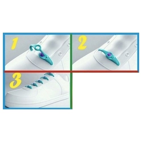 NO TIE Silicon Lazy Shoelaces - 12 pack Image 2