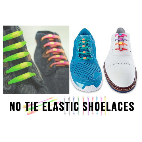 NO TIE Silicon Lazy Shoelaces - 12 pack Image 3