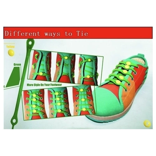 NO TIE Silicon Lazy Shoelaces - 12 pack Image 4