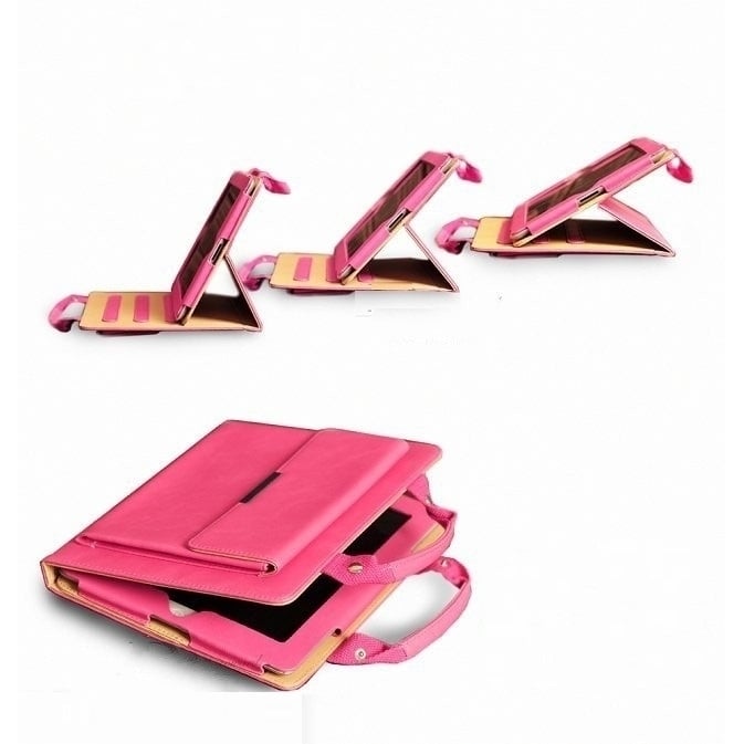 Leather Handbag Case for Ipads 2 3 4 in 5 Colors Image 4