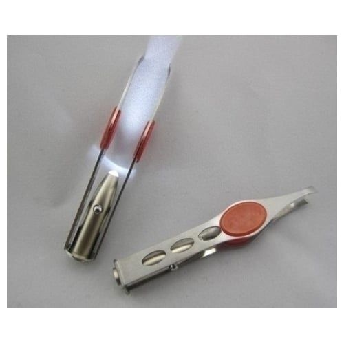 Professional Stainless Steel Lighted Tweezers Image 2
