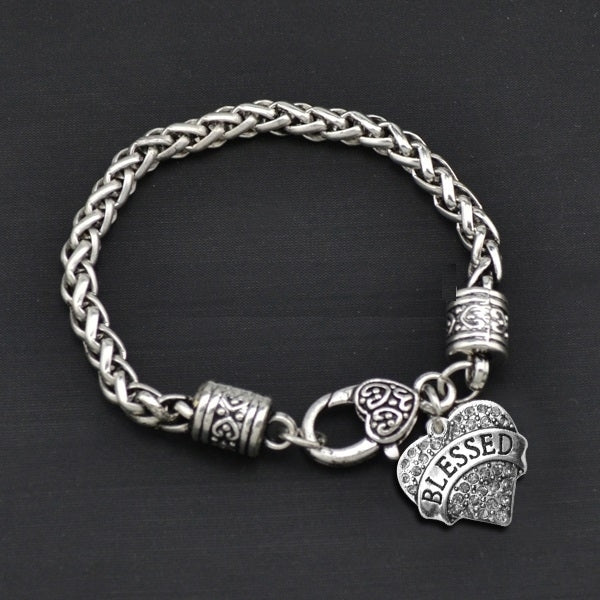 Crystal Heart Charm Bracelet Image 3