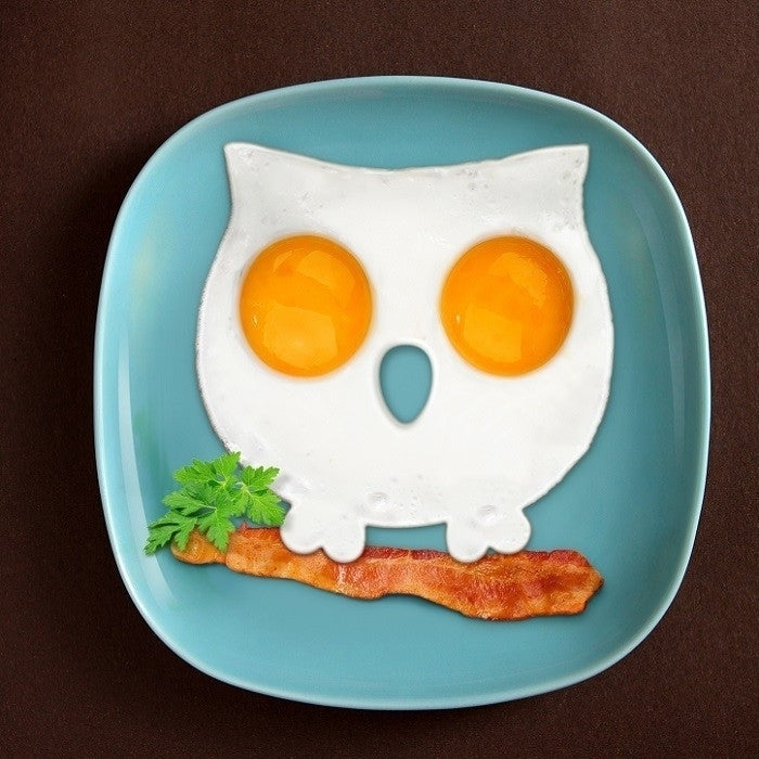 Set of 2 Funny  Skull and Owl Egg/Cookies Molds Image 4