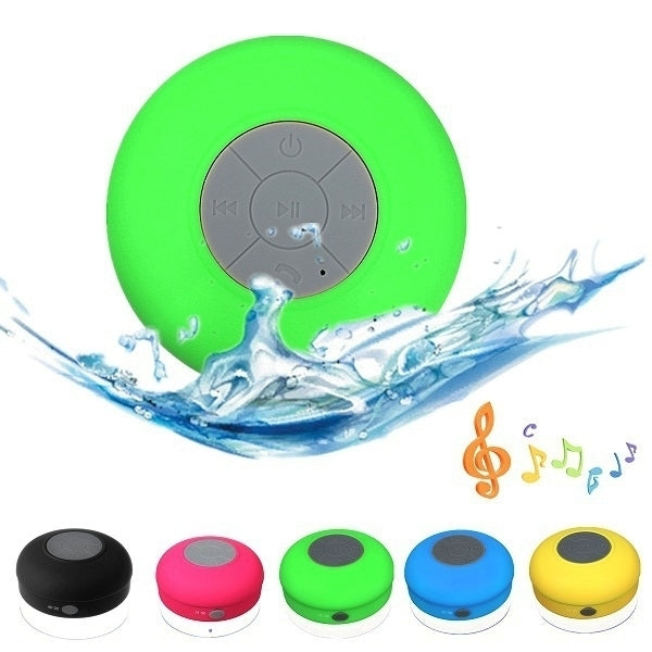 Wireless Portable Water Resistant Speaker With Built-In Mic - 5 colors Image 1
