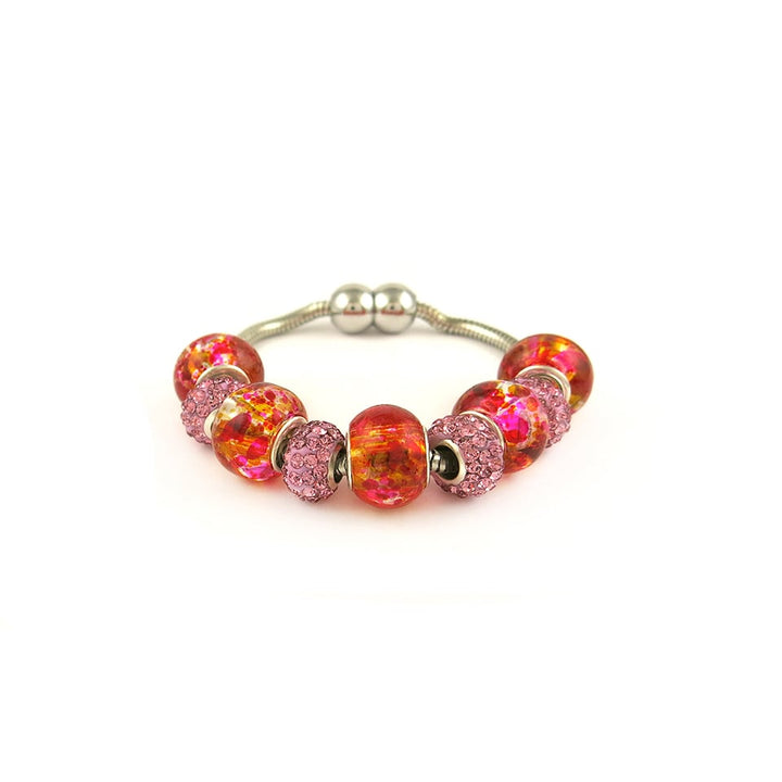 Swarovski Elements Crystal And Murano Bead Charm Bracelets Image 3