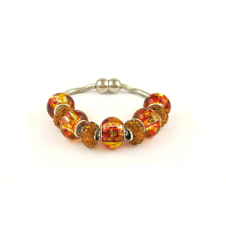 Swarovski Elements Crystal And Murano Bead Charm Bracelets Image 6