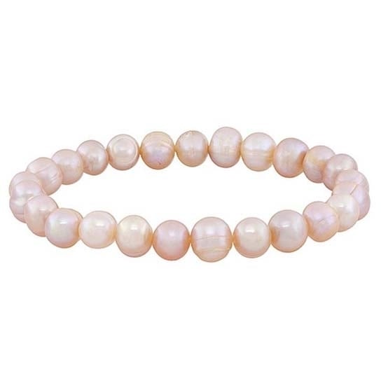 Genuine Freshwater Pearl Stretch Bracelets Stackable 7.5 Inch Multiple Colors Image 2