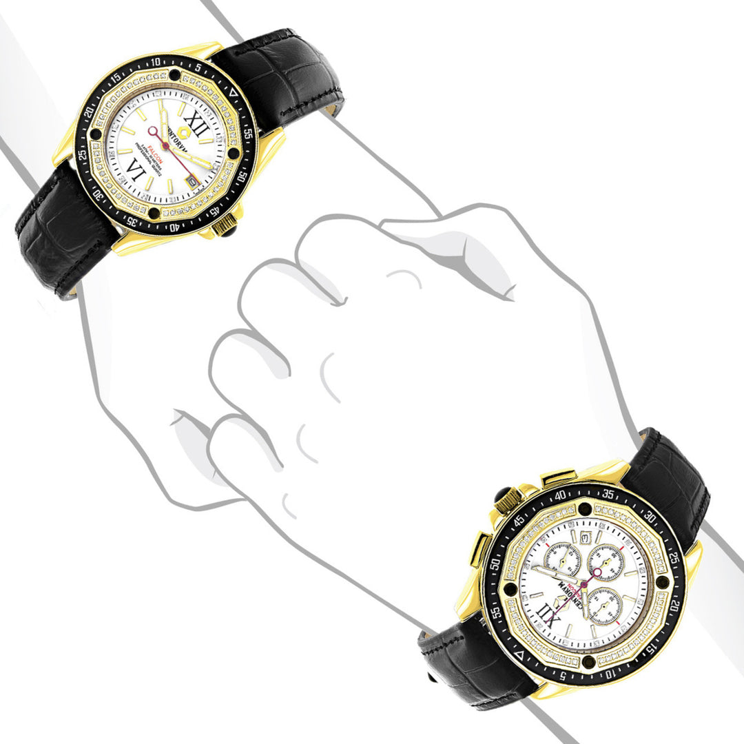 Matching His and Hers Watches: Centorum Diamond Watch Set: 1.05ct Image 4