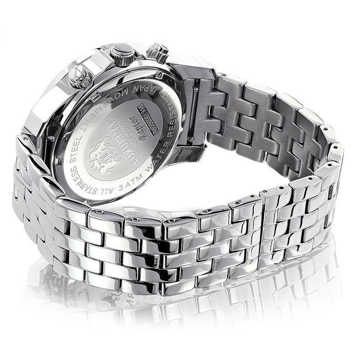 Luxurman Mens Diamond Watch 0.20 ct Image 2