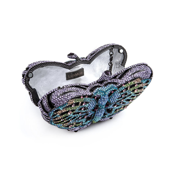 LuxMob Butterfly Crystal Clutch LuxMob LuxMob Crystal Clutch Glamorous clutch Image 4