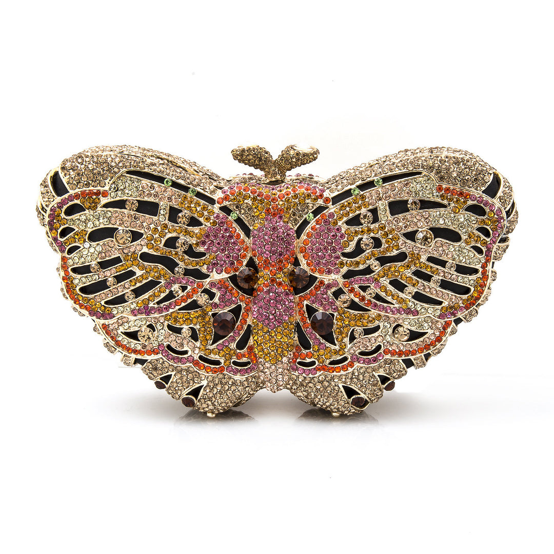 LuxMob Butterfly Crystal Clutch LuxMob LuxMob Crystal Clutch Glamorous clutch Image 2