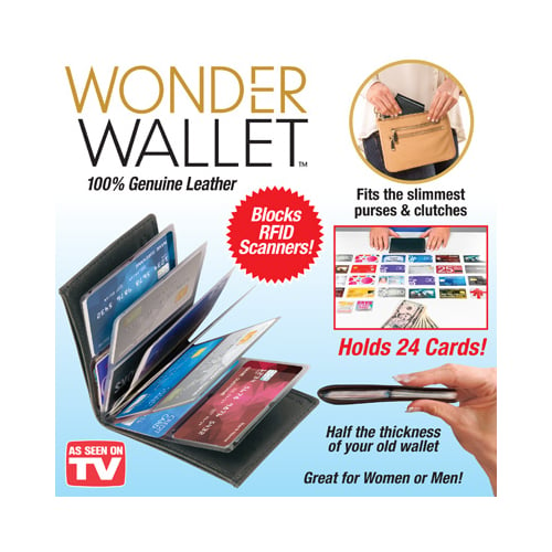 3 pack Wonder Wallet As Seen On Tv Black Image 1