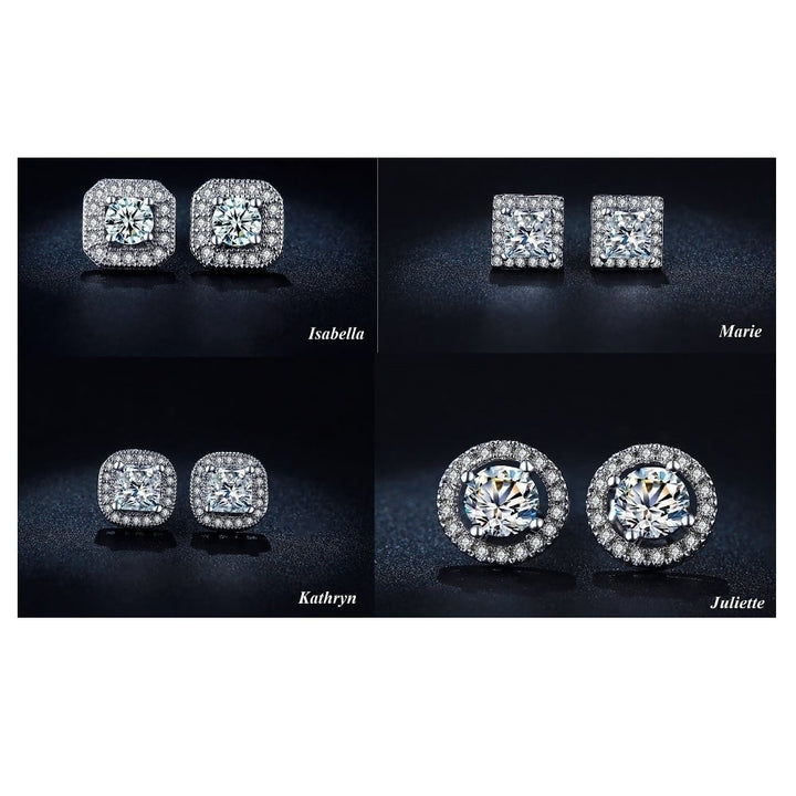 Luxury Swiss Stud Earrings - 4 styles Image 1