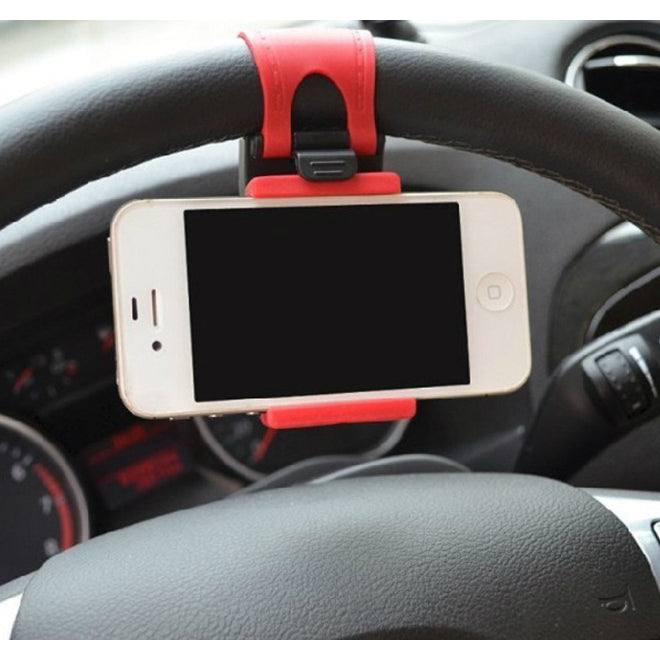 Car Steering Wheel Universal Phone Holder Image 1