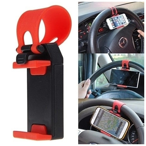 Car Steering Wheel Universal Phone Holder Image 3