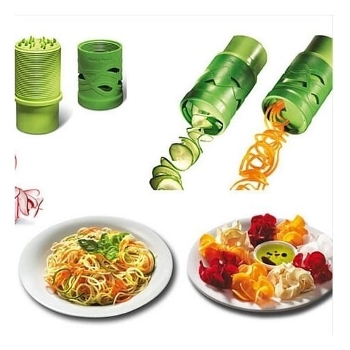 Compact Veggie Spiralizer Cutter and Fruit Twister Image 1