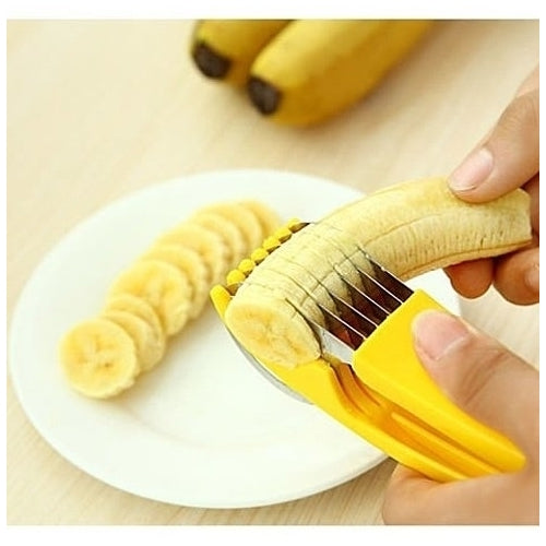 Stainless Steel Cutter Cut Cucumber Banana fruit Slicer kitchen Tools Image 1