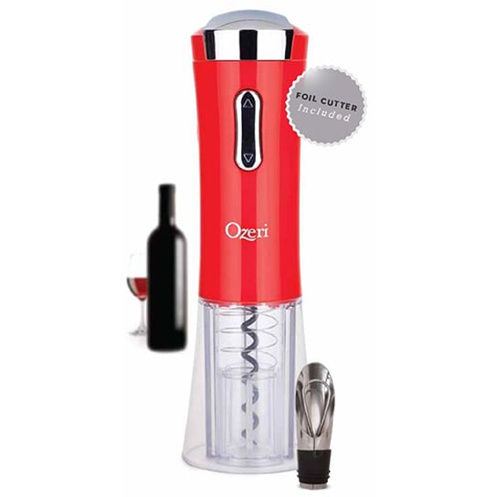 Ozeri Nouveaux II Electric Wine Openerwith Foil CutterWine Pourer and Stopper Image 2