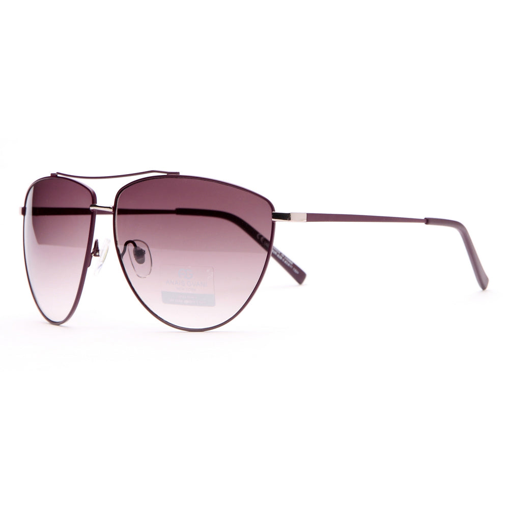 Anais Gvani Ultra Thin Classic Unisex Frame Sunglasses with Oblong Lenses by Dasein Image 2
