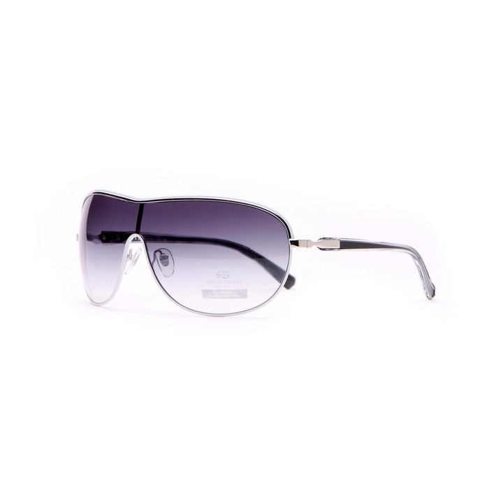 Anais Gvani Shield Frame Fashion Sunglasses w/ Transparent Accented Sides by Dasein Image 3