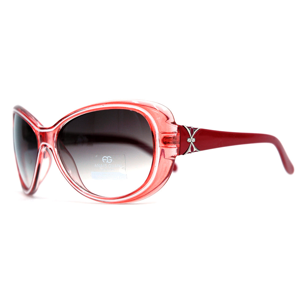 Anais Gvani Fashion Wide Sunglasses with Outline Accent by Dasein Image 3