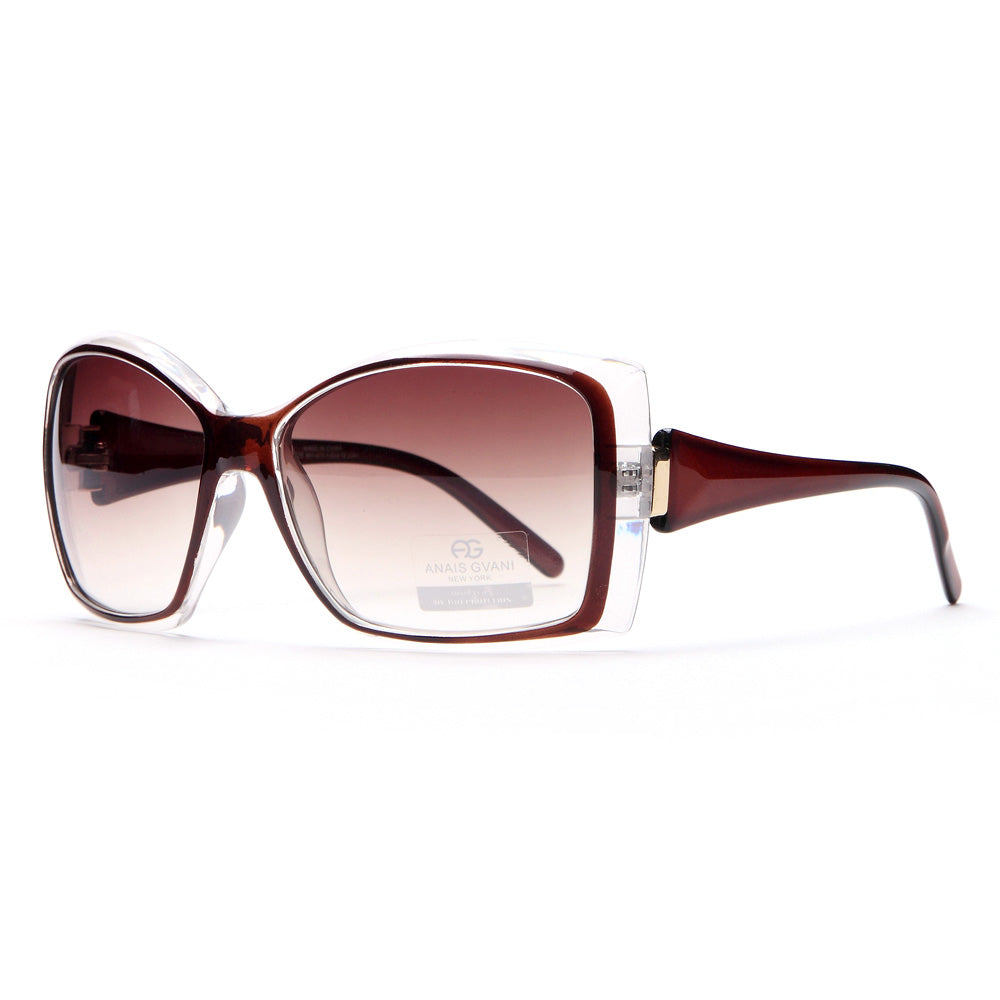 Anais Gvani Womens Classic Fashion Square Frame Sunglasses by Dasein Image 4