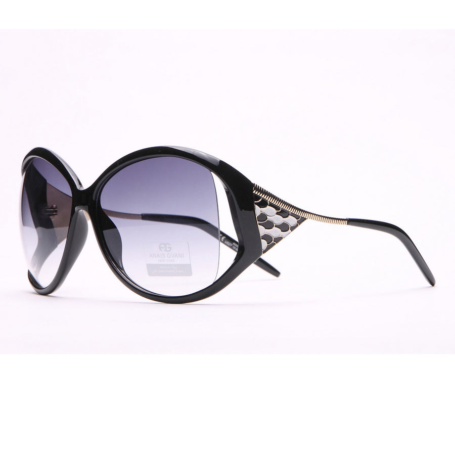 Anais Gvani Oversized Fashion Sunglasses w/ Pop Out Mosaic Design by Dasein Image 1