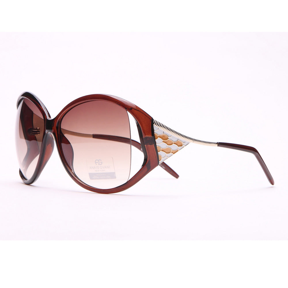 Anais Gvani Oversized Fashion Sunglasses w/ Pop Out Mosaic Design by Dasein Image 2