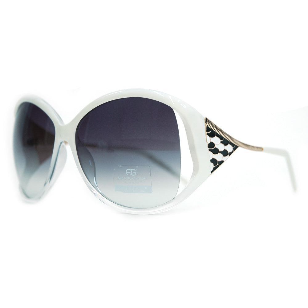 Anais Gvani Oversized Fashion Sunglasses w/ Pop Out Mosaic Design by Dasein Image 3